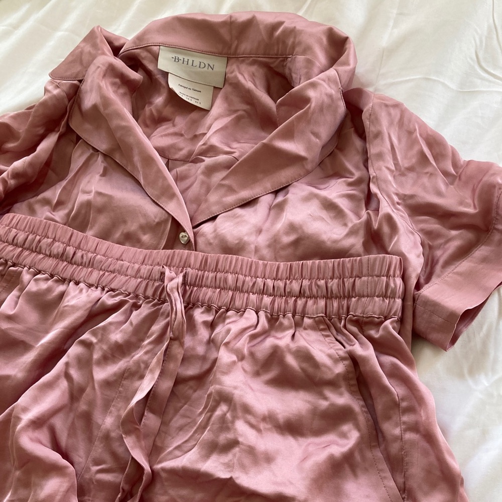BHLDN satin sleepwear / pajama set size S
